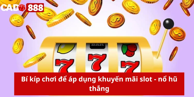 khuyến mãi slot - nổ hũ Bí kíp chơi để áp dụng khuyến mãi slot - nổ hũ thắng