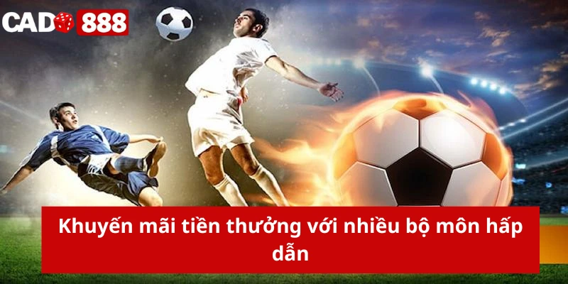 khuyến mãi thể thao Khuyến mãi tiền thưởng với nhiều bộ môn hấp dẫn