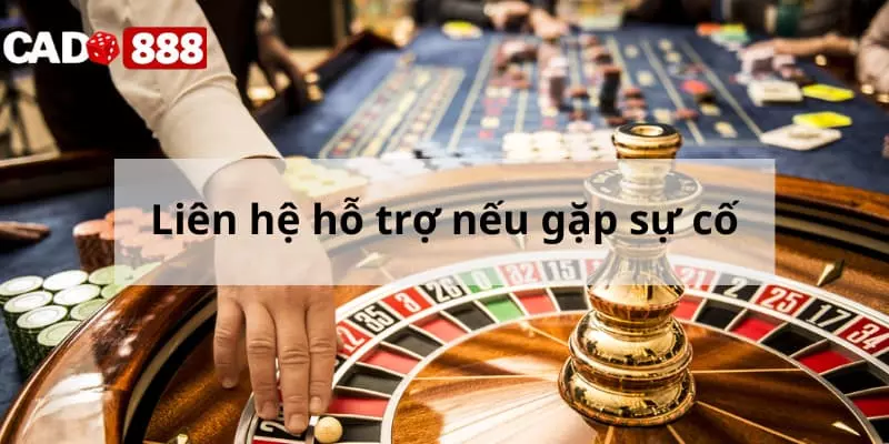 App Cado888 Liên hệ hỗ trợ nếu gặp sự cố